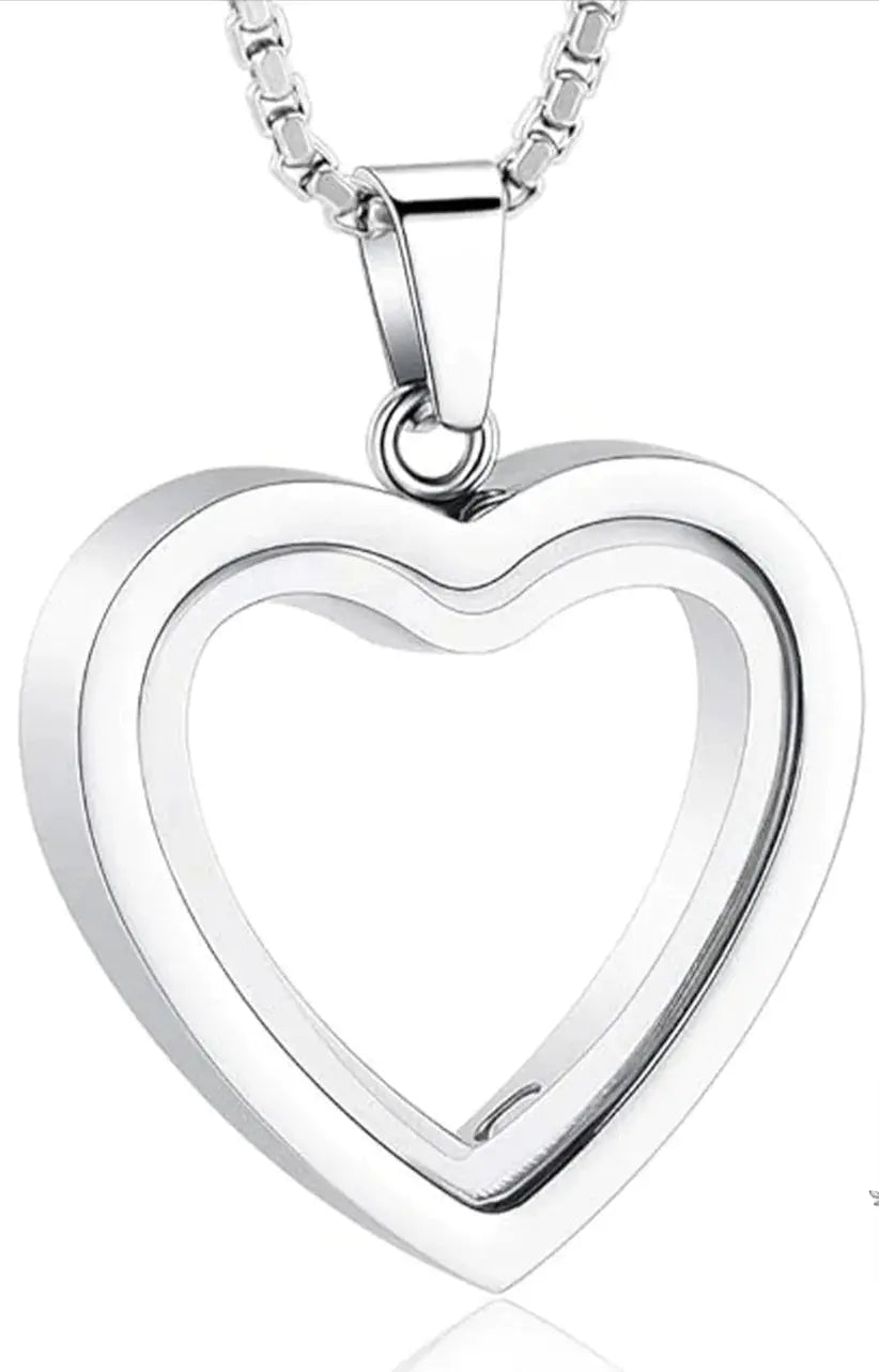 Heartfelt Remembrance: Stainless Steel Heart-Shaped Cremation Pendant Coventry Clothing