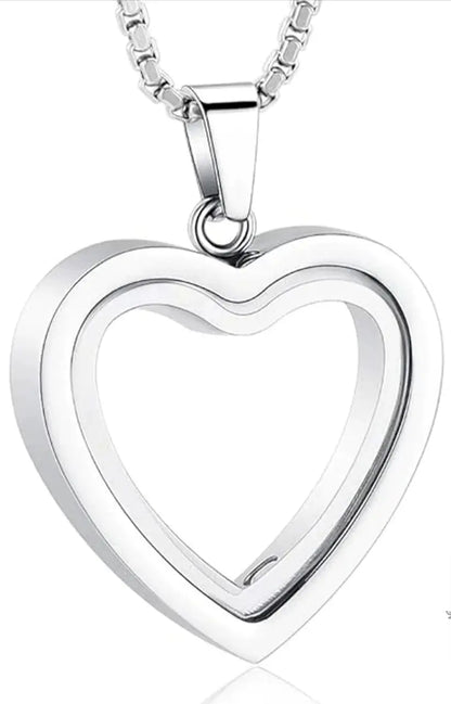 Heartfelt Remembrance: Stainless Steel Heart-Shaped Cremation Pendant Coventry Clothing