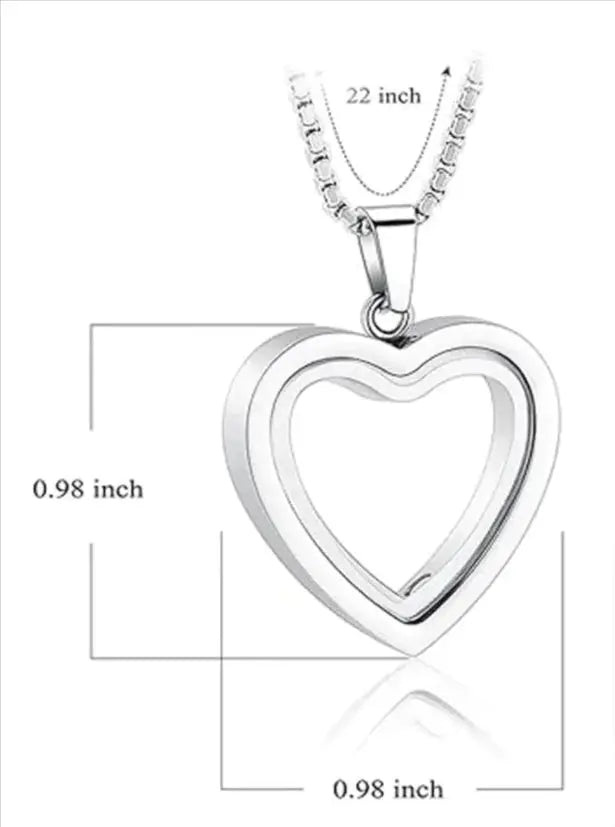Heartfelt Remembrance: Stainless Steel Heart-Shaped Cremation Pendant Coventry Clothing