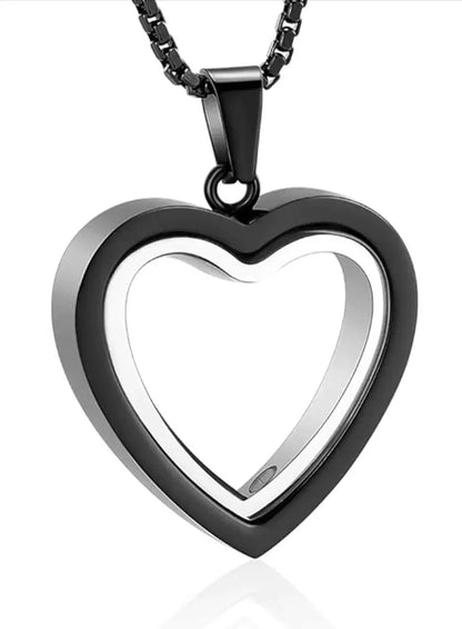 Heartfelt Remembrance: Stainless Steel Heart-Shaped Cremation Pendant Coventry Clothing