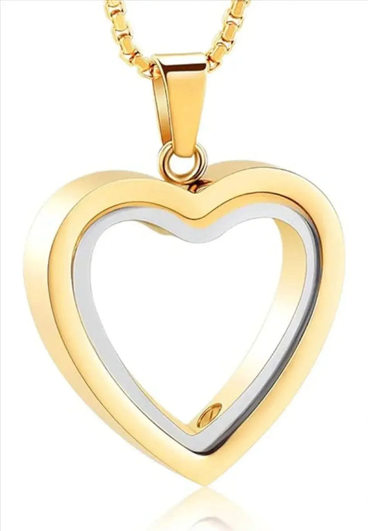 Heartfelt Remembrance: Stainless Steel Heart-Shaped Cremation Pendant Coventry Clothing