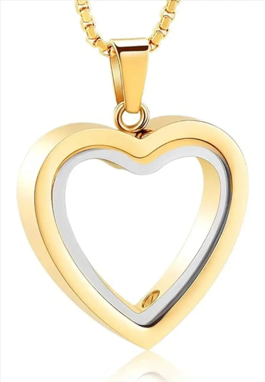 Heartfelt Remembrance: Stainless Steel Heart-Shaped Cremation Pendant Coventry Clothing